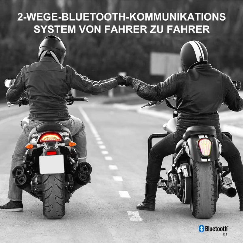 Cardo kostenloses Motorrad-Gegensprechanlagen-Kit Bluetooth Spirit Duo Schwarz Zweierpackung Spirit