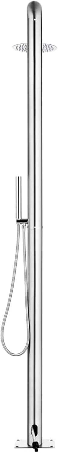 CIADAZ Gartendusche 225 cm Edelstahl, Dusche Für Garten, Outdoor Shower, Garten Dusche, Aussen Dusch