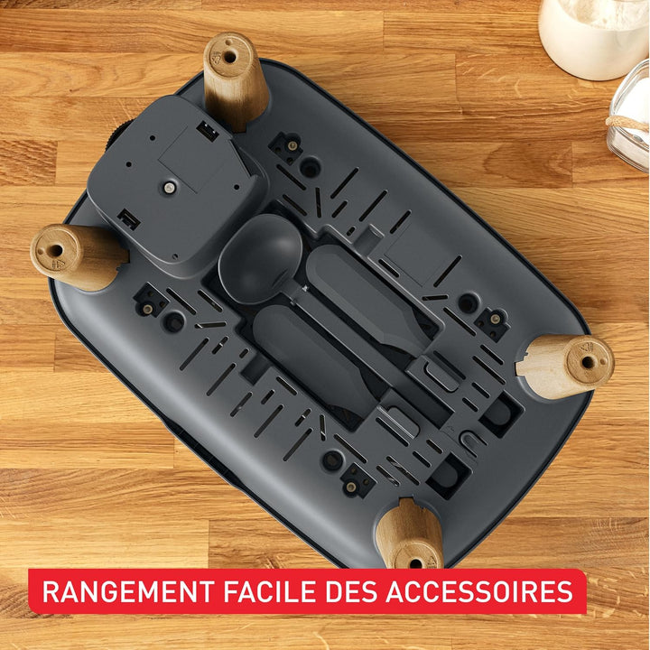 Tefal Crêpier Gourmet PY901BF1 Elektrischer Crêpes-Topf, 6 Ausgaben, Antihaftbeschichtung, einfache