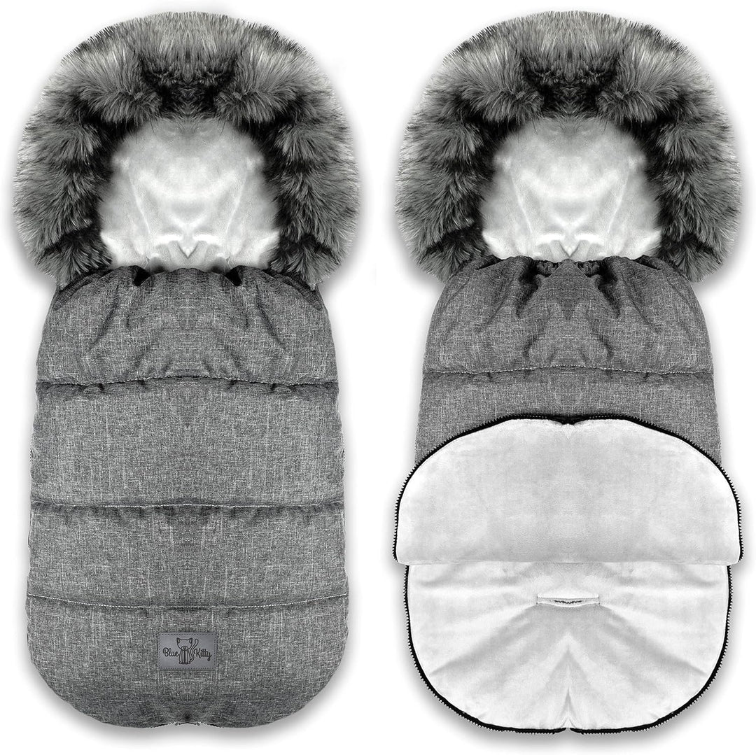BlueKitty Fusssack, Winterfusssack, Schlafsack, Schlitten, Footmuff, Kinderwagensack, Wasserdicht, W