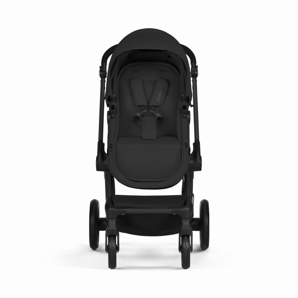 CYBEX Gold Kinderwagen EOS 2-in-1, Reisesystem, Ab Geburt bis 22 kg (ca. 4 Jahre), Moon Black Moon B