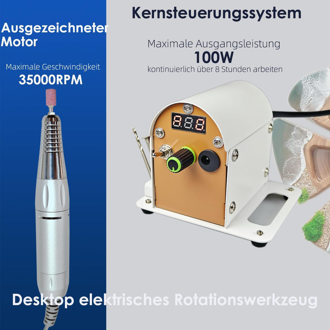 100W Multifunktionswerkzeug, Rotationswerkzeug mit 115 Zubehör, mini Graviergerät Variable Drehzahle