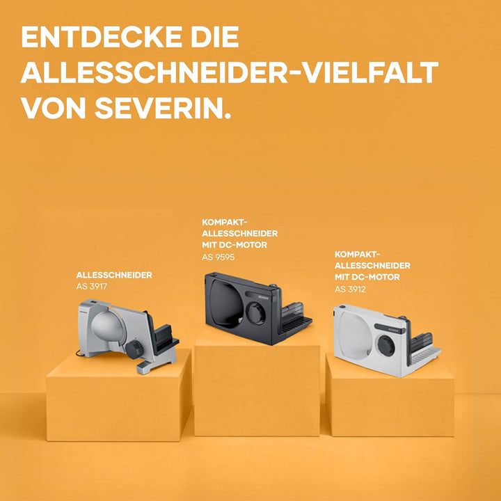 SEVERIN Allesschneider für Brot, Aufschnitt oder Käse, Brotschneidemaschine mit stufenlos einstellba
