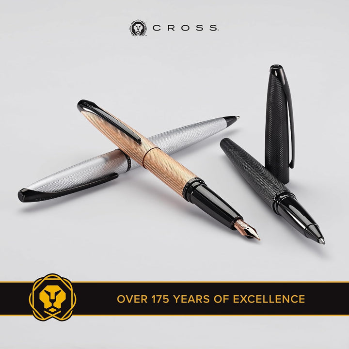 Cross ATX Rollerball (Schreibfarbe schwarz, Strichstärke M, inkl. Geschenkbox) glanz-chrom, 1 stück