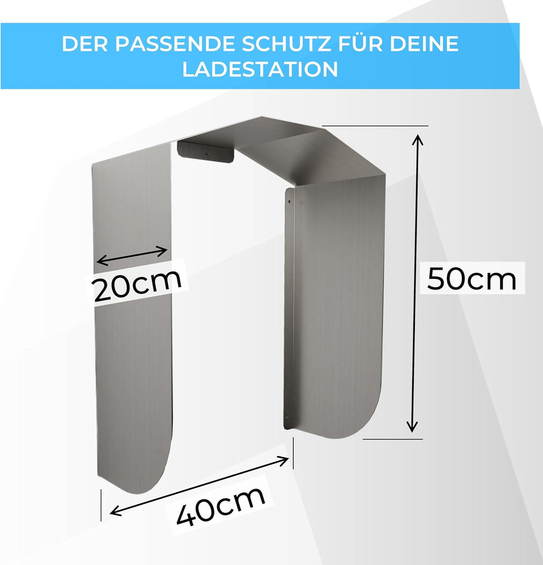 Graft Wallbox Wetterschutz | Schutzdach für e-Auto Ladestation | Zubehör für Wallboxen | Regenschutz
