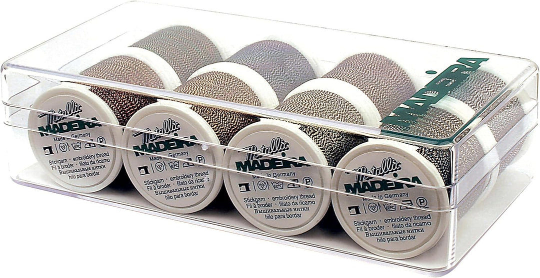 Madeira Geschenkbox: Metallisch: Soft: 8 x 200m: Spools, Sortiert