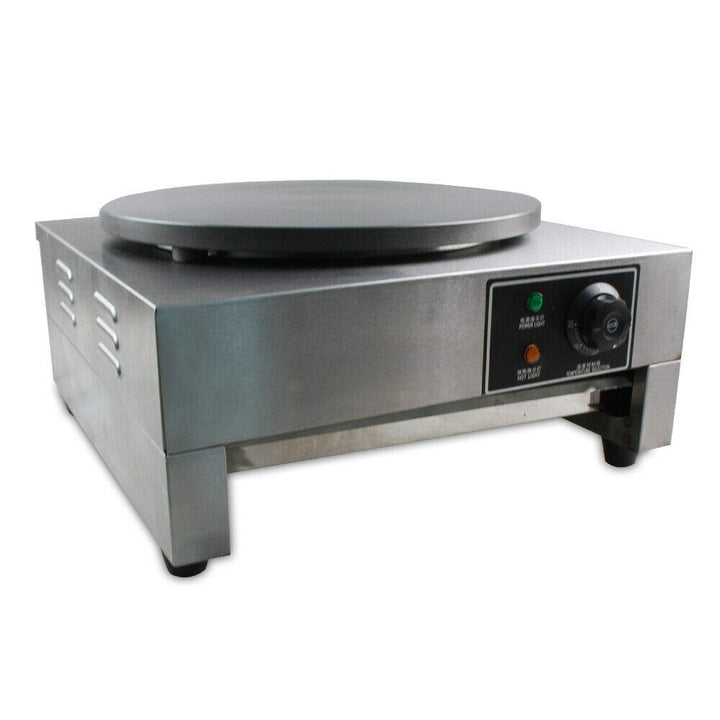 40CM Elektrischer Crepe Maker, 3000W Crepesplatte Crepesmaker Crepeseisen mit Thermostat Temperatur