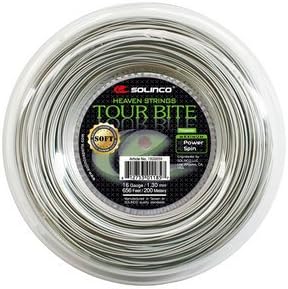 Solinco Tour Bite Soft 200M Silber Tennis Saitenrolle 200m Monofil Silber, 20