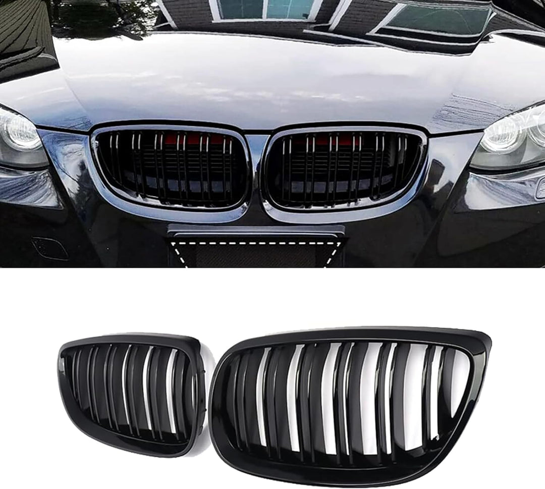 YIUBCZOQI E92 E93 Kühlergrill für BMW 3er E92 E93 nieren schwarz Facelift Nieren Coupe E92 E93 M3 Do