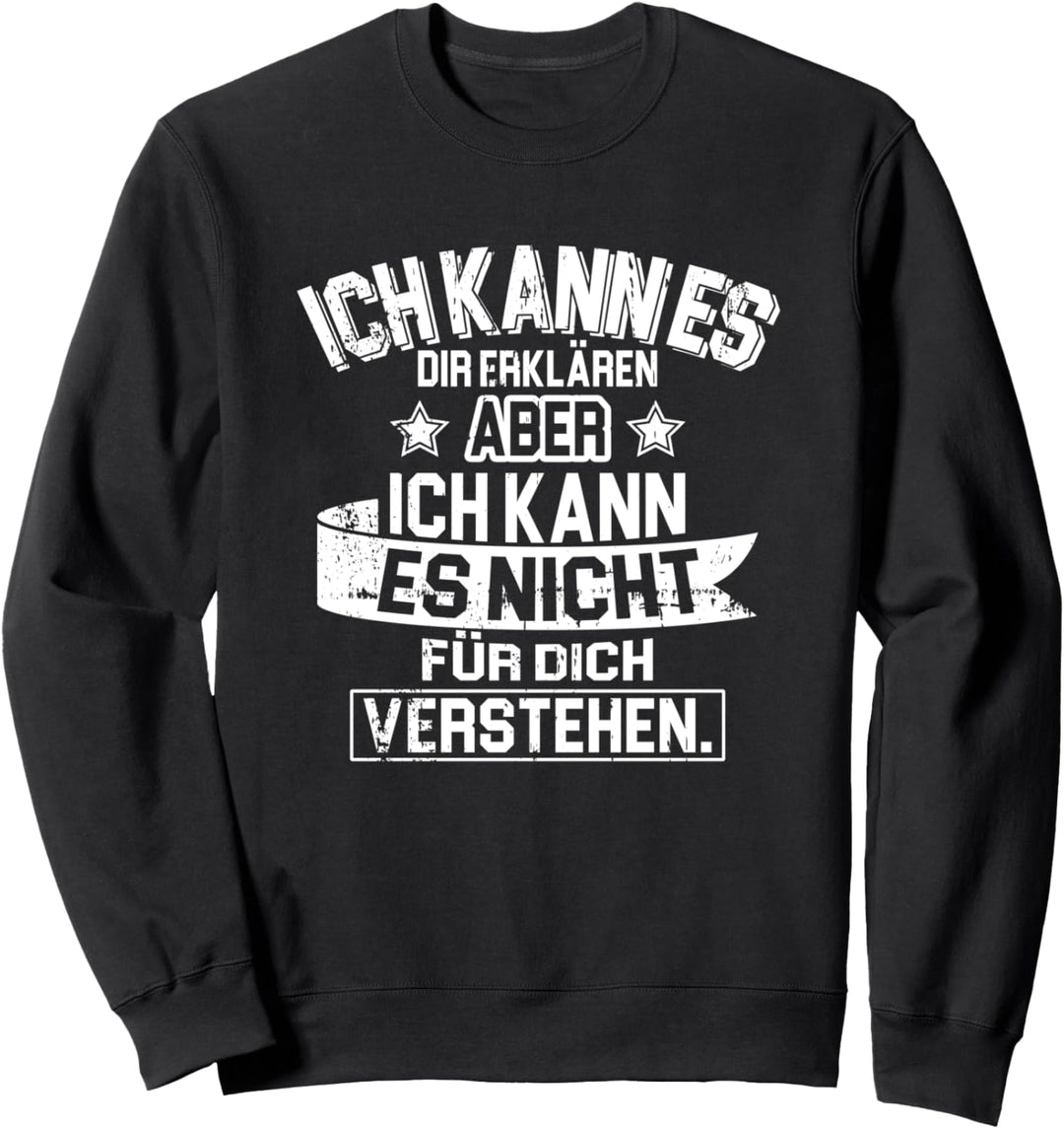 Ich kann es dir erklären aber nicht verstehen Binär USB Sweatshirt