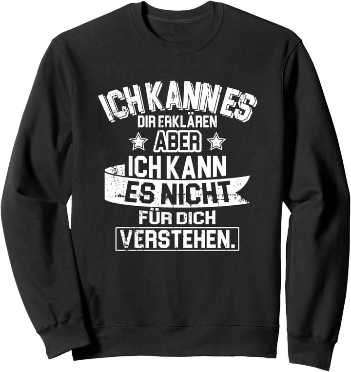 Ich kann es dir erklären aber nicht verstehen Binär USB Sweatshirt