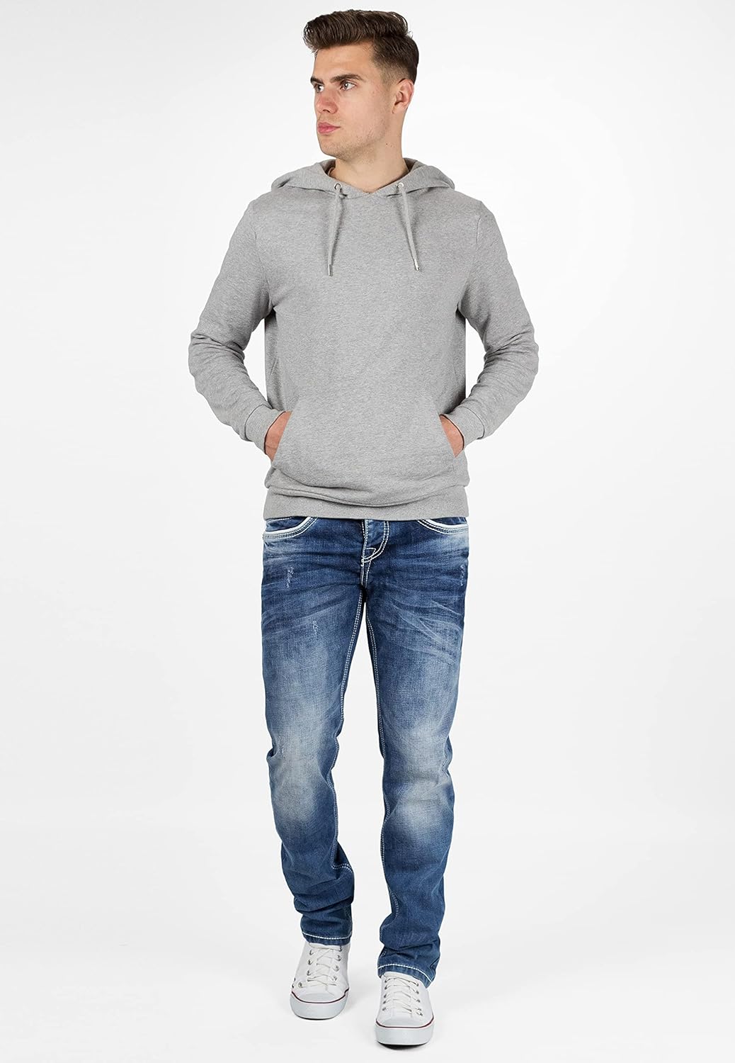 Cipo & Baxx Herren Jeans Regular Fit & Slim Fit – Stylische Denim für Männer mit Used Look, Reissver