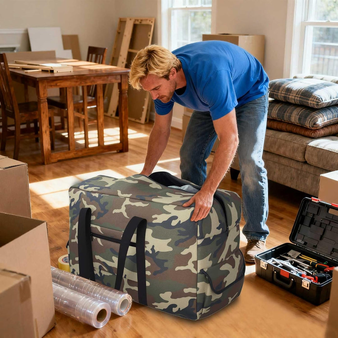 Extra Grosse Reisetasche, Wasserdicht Transporttasche, Heavy Duty Tragetasche mit verstärkten Griffe