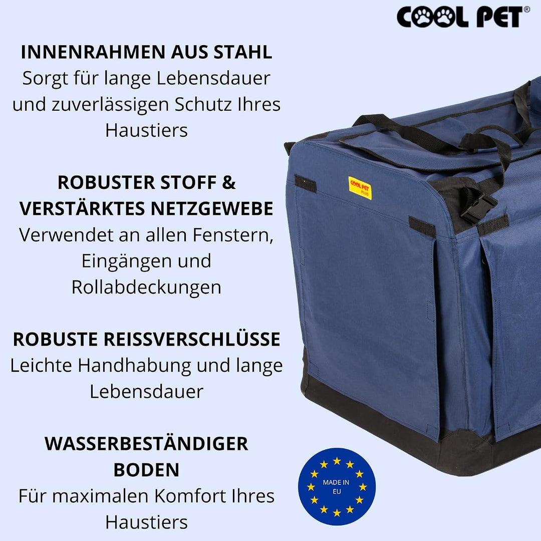 COOL PET Hundetransportbox 102 * 69 * 80cm 3XL, Autotasche, Autobox,Hundebox, Transportbox, Käfig, B