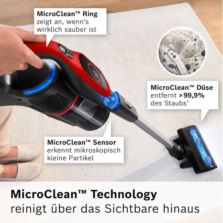 Bosch Akku-Staubsauger Unlimited 9 ProAnimal BKS941PET, kabellos, MicroClean Technology, Display, St