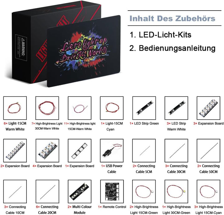Led Licht Set für Lego 10305 Burg der Löwenritter (Kein Lego-Modell enthalten, nur Beleuchtung), Fer