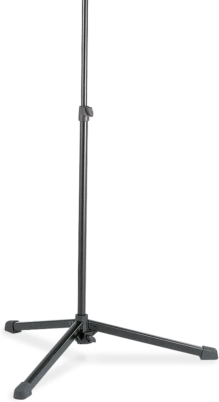 K&M 12179 Orchesternotenpult Schwarz – klappbarer Notenständer von 61-108 cm ausziehbar – gelochte N