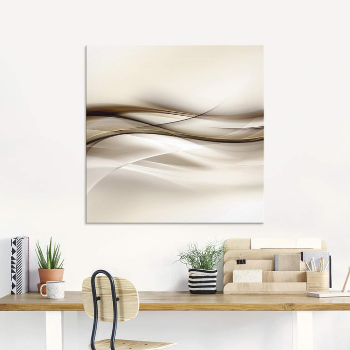 ARTland Glasbilder Wandbild Glas Bild einteilig 100x50 cm Querformat Moderne Kunst Abstrakt Modern R