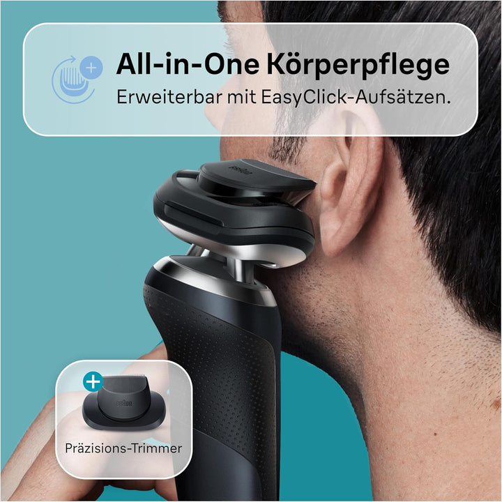 Braun Series 7 Elektrorasierer 360° Flex mit Präzisionstrimmer, Trimmer & Rasierer Herren Elektrisch