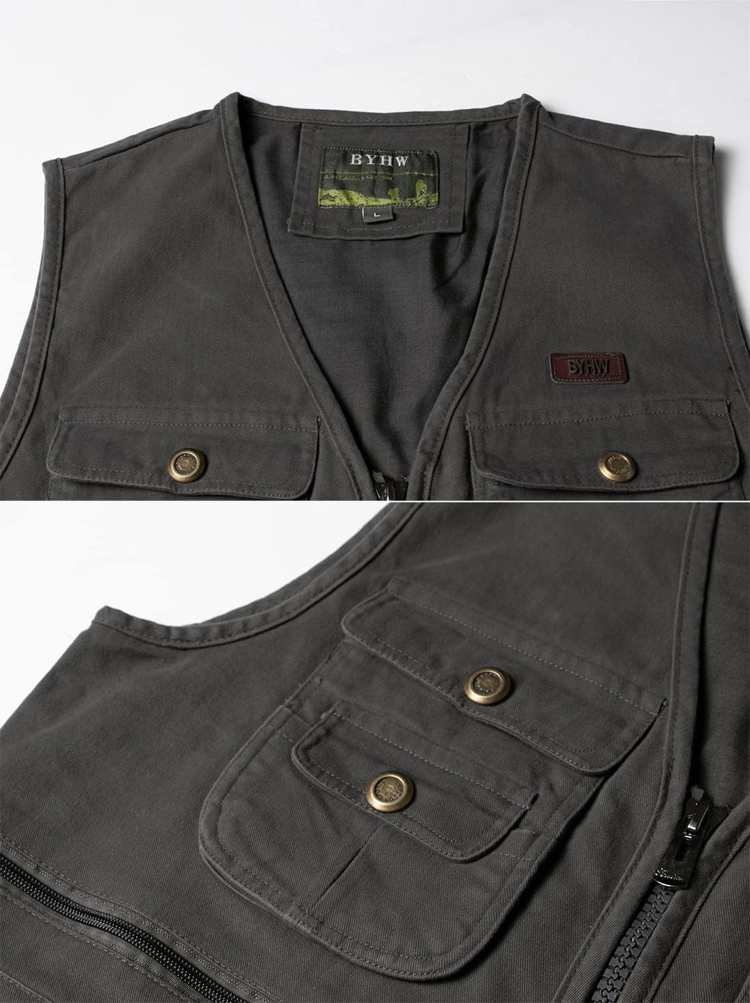 KTWOLEN Herren Angelweste Outdoor Jagdweste Fotografie Ärmellose Jacke Angelwesten Arbeitsweste Werk