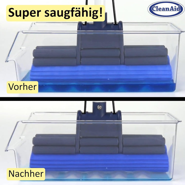 OneTouch GO! Wischmopp, Bodenwischer, Wringmopp, Wischer mit Auswringfunktion - besonders saugstark