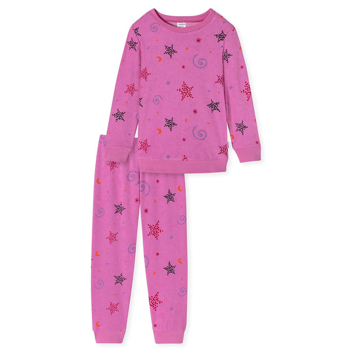 Schiesser Mädchen Kids Langer Schlafanzug Cat Zoe - 179965 92 Pink_179955, 92 Pink_179955