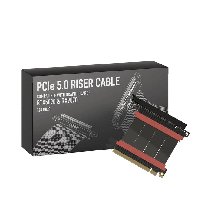 LINKUP - AVA5 PCIE 5.0 Riser-Kabel | RTX5090 RX9070 GPU Bereit | x16 128GB/s Geschwindigkeit | PCIe