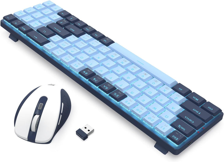 Redragon BS8773 Gaming-Tastaturen &amp; -Mäuse Combos Kabellos 78 Tasten | 2.4G Low-Profile mechanische