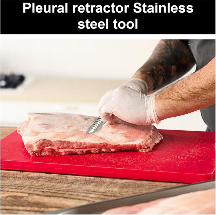 Edelstahl Werkzeugkit zum Entfernen der Rippenmembran Rib Prep Pro Rib Membrane Removal Tool für die