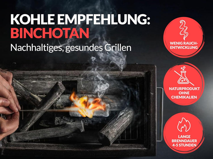 Konro Grill – traditioneller japanischer Holzkohlegrill aus natürlichem Diatomit Sedimentgestein – i