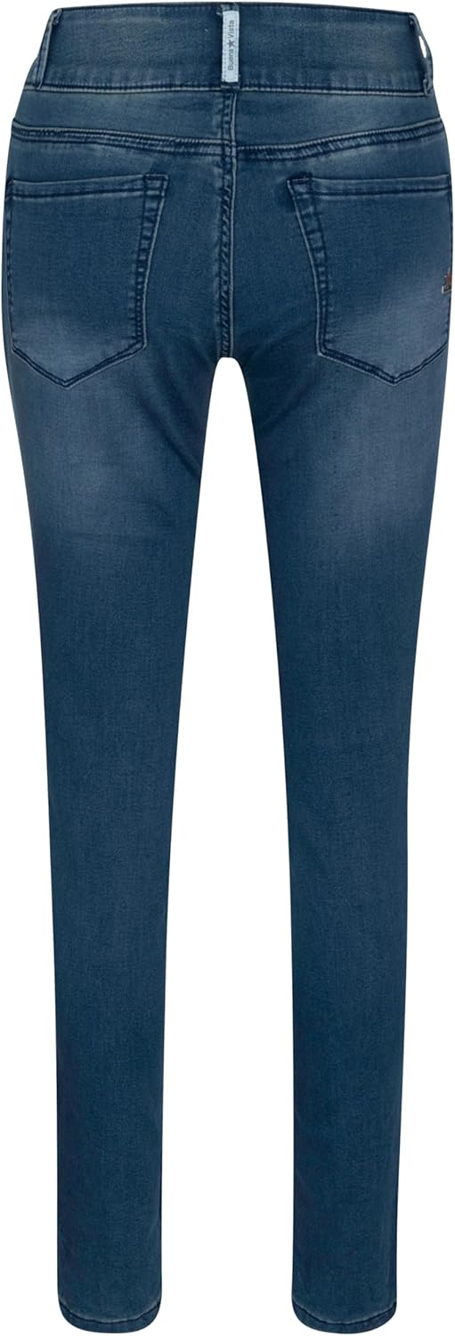 Buena Vista Damen Sweat Denim Tummyless L Middel Blue, L Middel Blue