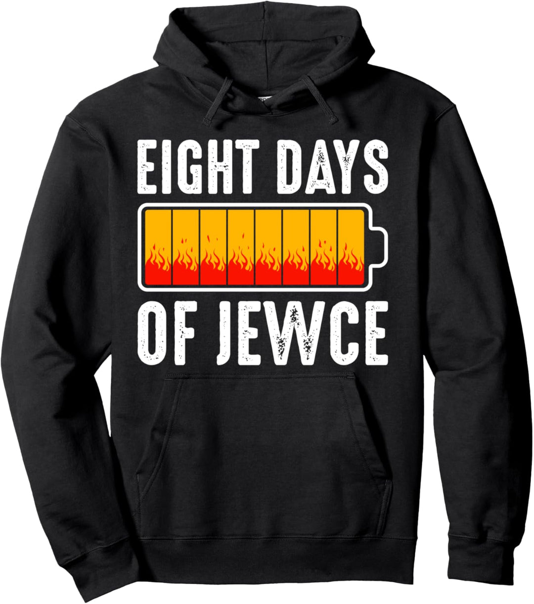 Jüdisch Chanukka Hannukah Batterie Lichterfest Menora Juden Pullover Hoodie