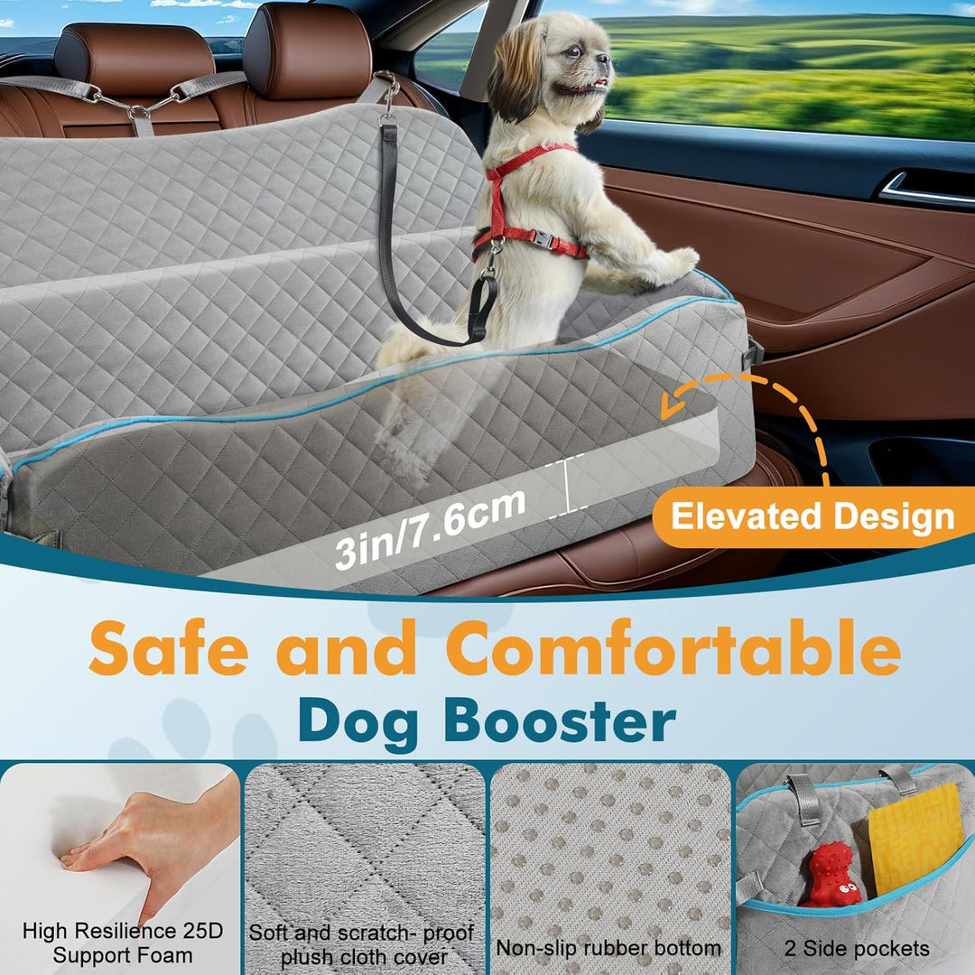 Hunde Autositz für Grosse Hunde, Hundesitz Auto Rückbank für Grosse Hunde unter 54kg oder 2 Mittelgr