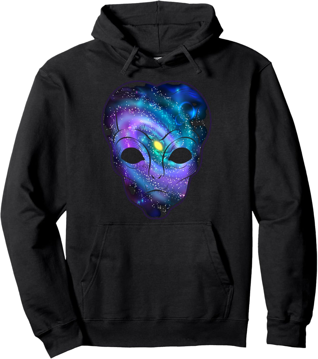 Science Fiction Galaxie Weltall UFO Raumschiff Alien Pullover Hoodie