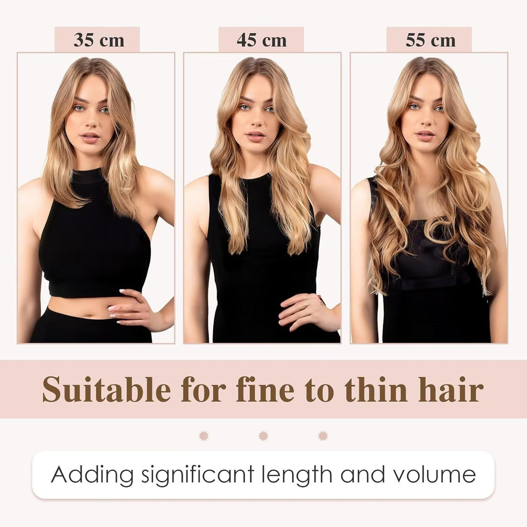 TESS Tape Extensions Echthaar Blond 40 Stück 45 cm Haarverlängerungen Remy Human Hair günstig 100 g