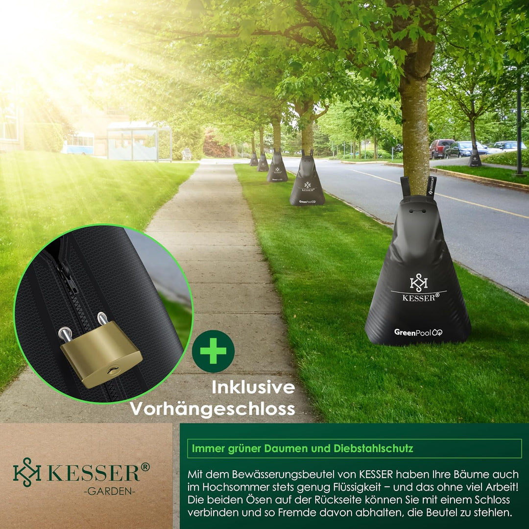 KESSER® Baum-Bewässerungssack 6er Set 100L Wassersack, Baumbewässerungsbeutel, PVC-Tasche langlebig