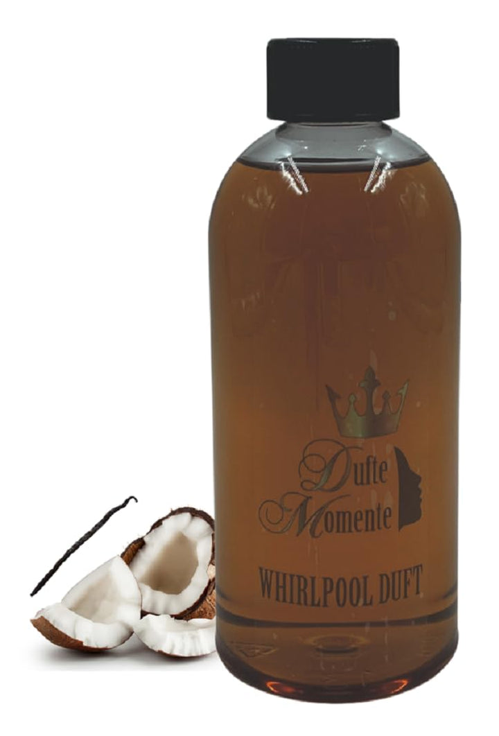 Dufte Momente | Whirlpool Duft 500ml | Kokos - Vanille | mit naturreinen und natürlichen ätherischen