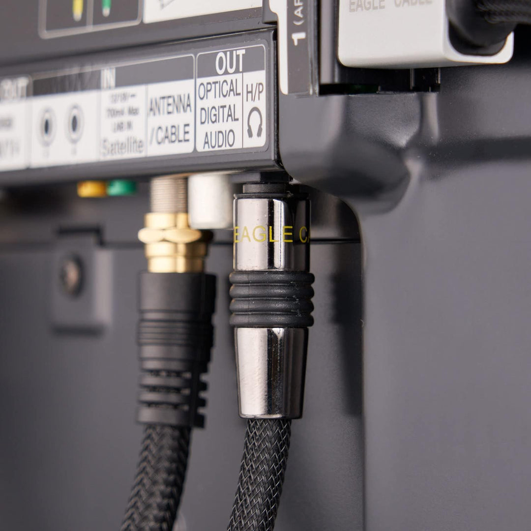 Eagle Cable by INAKUSTIK – 10021007 – Deluxe Optokabel | für Digitale Audiosignale | 0,75m in Schwar