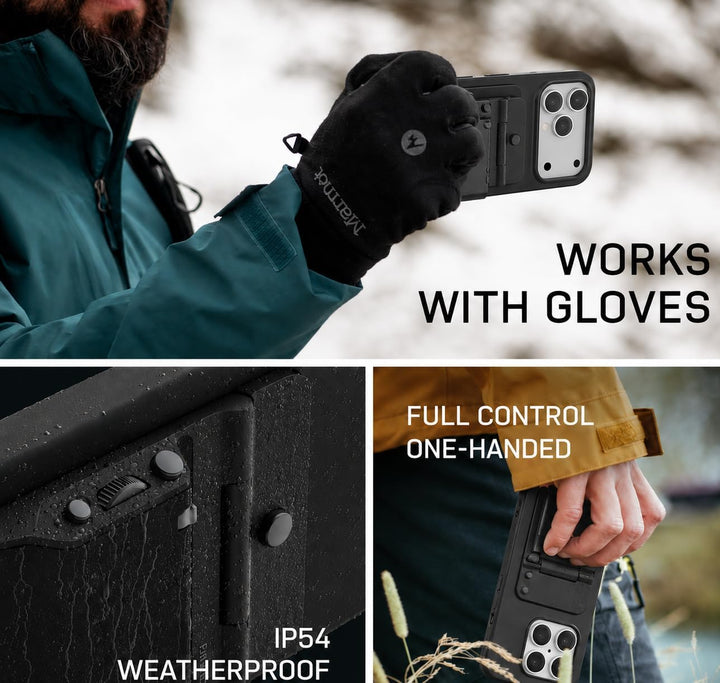 FJORDEN Plus Bundle für iPhone 17 Pro Max – MagSafe-Handygriff, Kameragriff mit Auslöser – Magnetisc