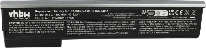 vhbw Akku kompatibel mit HP ProBook 640, 640 G0, 640 G1, 645, 645 G0, 645 G1, 650 G0, 650 G1, 655 No