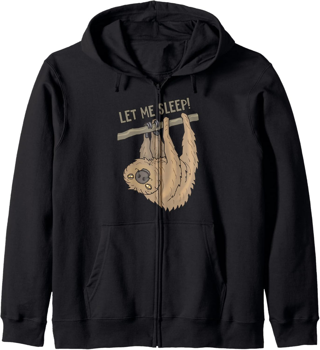 Let me sleep - Faultier - tierisch lustig Schlafshirt fun4m3 Kapuzenjacke