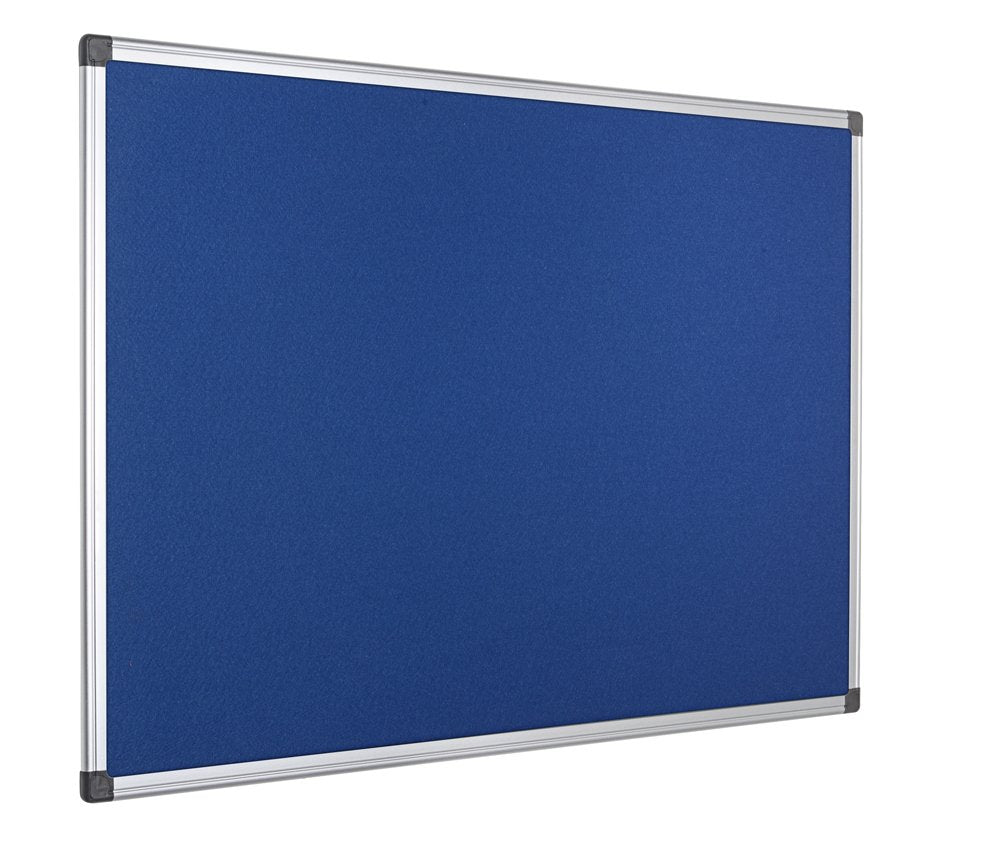 Bi-Office Maya Filztafel, Aluminium Rahmen, 120x90cm, Blau FA0543170