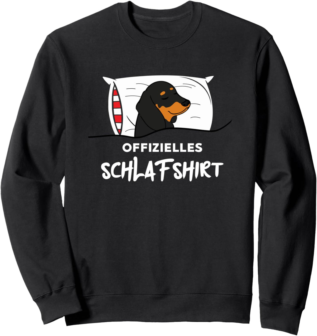 Offizielles Schlafshirt Schlafanzug Dackel Hund Geschenk Sweatshirt
