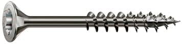 50mm Holzschrauben, Flacher Senkkopf T-Star Plius Muti Kopf, Welenprofil 4cut A2 Rostfrei Edelstahls