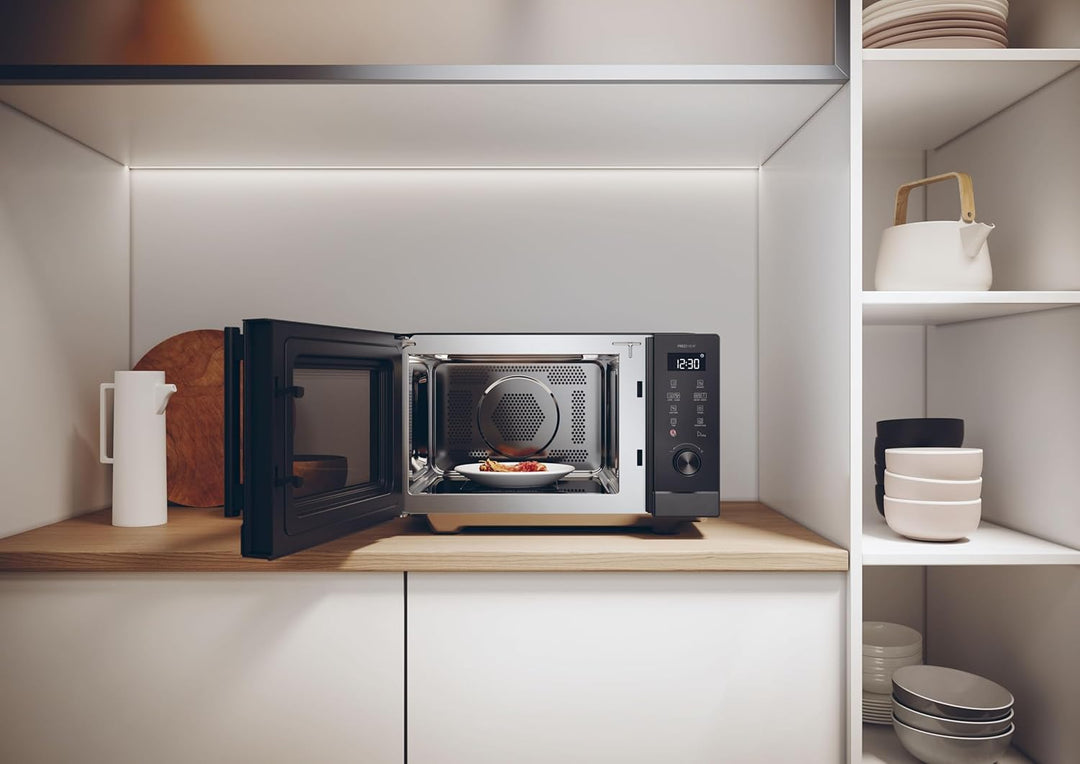 Haier Series 4 HAMCI25FBS4TBST Kombi-Mikrowelle, Konvektion, 25 l, Leistung 900-2100 W, Grill, 10 Le