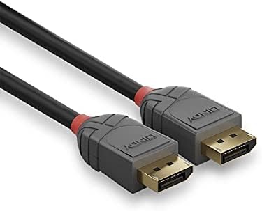 LINDY 36484 5m DisplayPort 1.4 Kabel, Anthra Line Single, Single