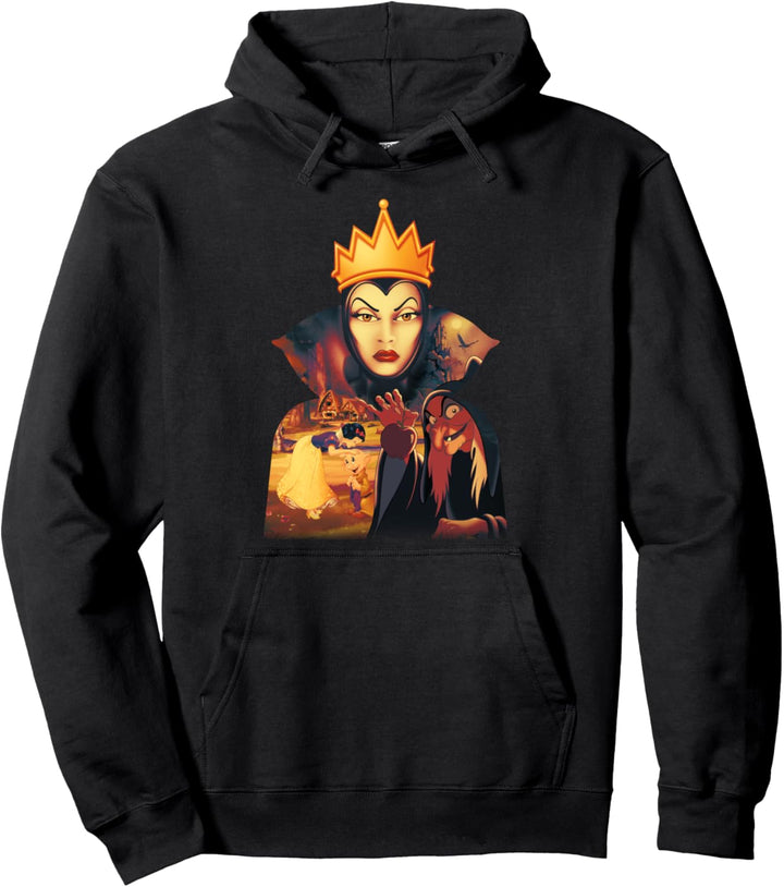 Disney Snow White Evil Queen Cape Silhouette Fill Pullover Hoodie