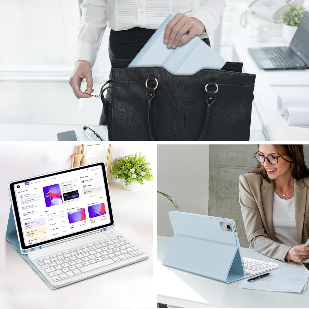 WINCHKING Tastatur Hülle für Lenovo Tab M11 11'' 2024 Tastatur für Lenovo Tab M11 Tablet Magnetisch