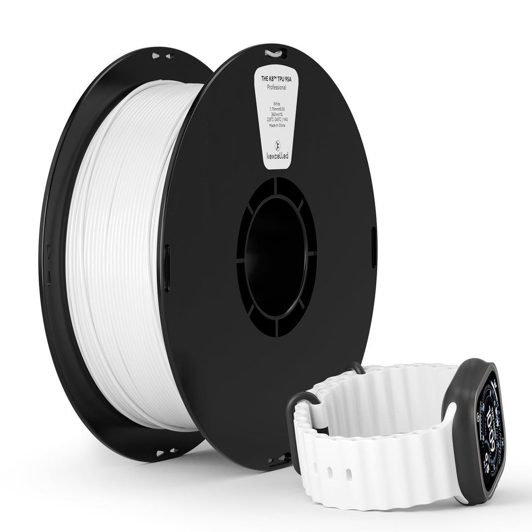 TPU Filament 1,75mm, kexcelled 1kg Spule (2,2lbs), Flexibles Weiches 3D Drucker Filament, 95A, Hohe