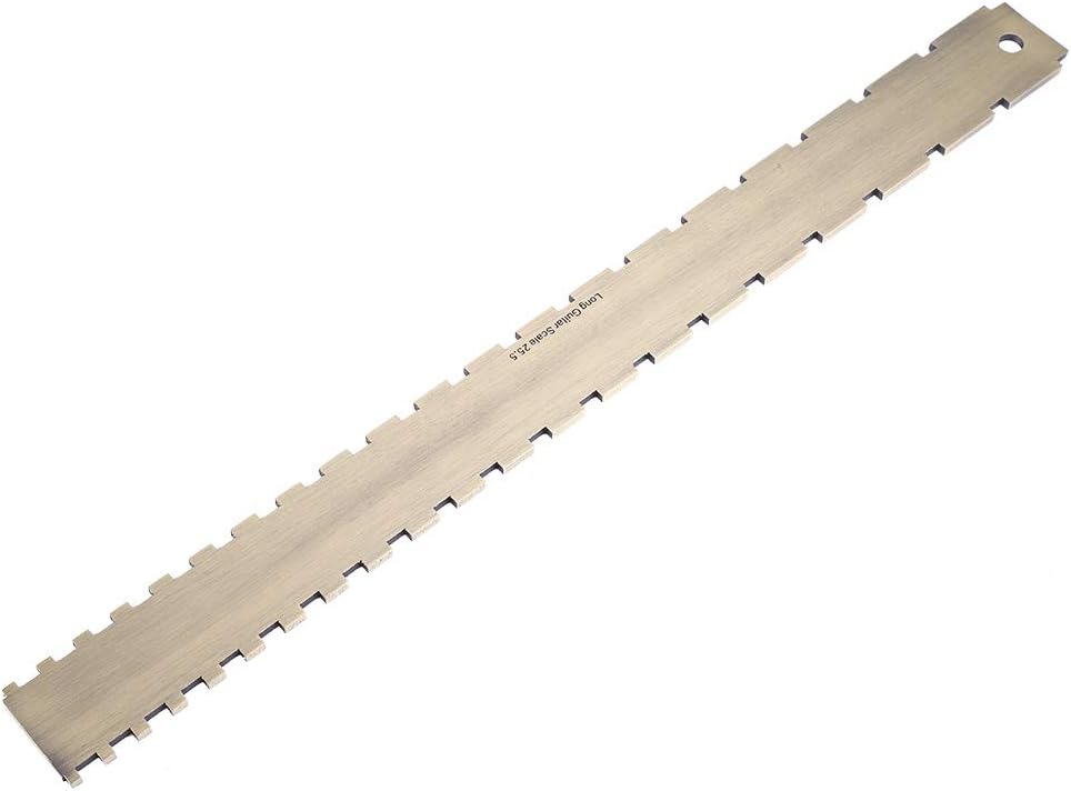 Gitarrenhals Gekerbtes Straight Edge Guitar Gitarrenbauer Werkzeug 24,75 Gekerbte Griffbrett Dual Sc